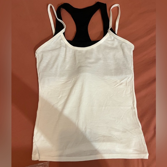 SET Active Workout Top - Sporty Layered Cami + Sports Bra, NWT - Picture 6 of 12